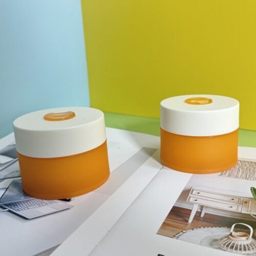 100G PP refillable face cream jar with spoon - 图片 4