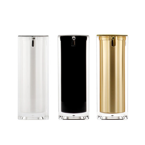 Square Acrylic Airless bottle 15ml 30ml 50ml 100ml