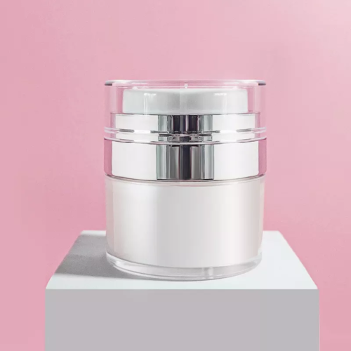 Acrylic 15g 30g 50g airless press pump Jar with Mirror - 图片 3