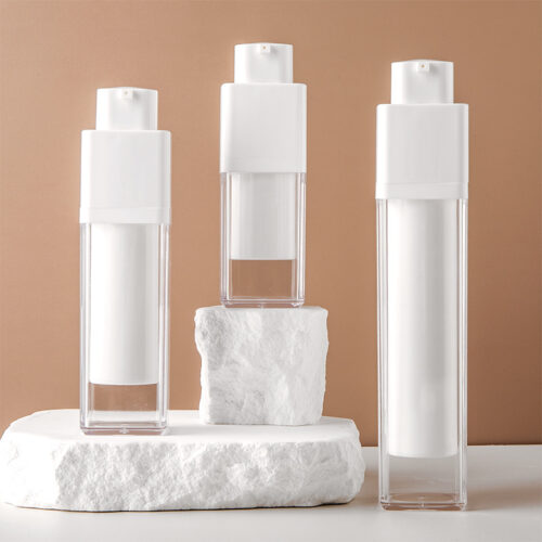 Square twist Acrylic Airless bottle 15ml 30ml 50ml - 图片 3