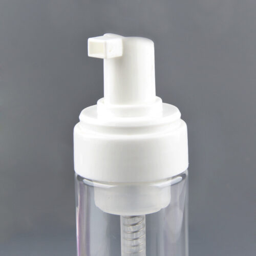 custom 80ml 100ml 150ml round PET foaming pump facial cleansing bottle - 图片 2