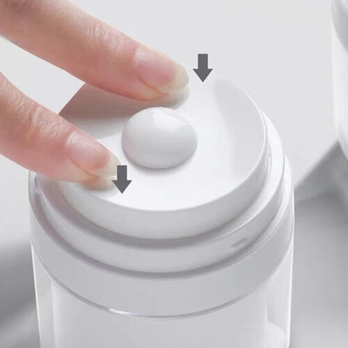 Acrylic 15g 30g 50g airless press pump Jar with Mirror - 图片 5