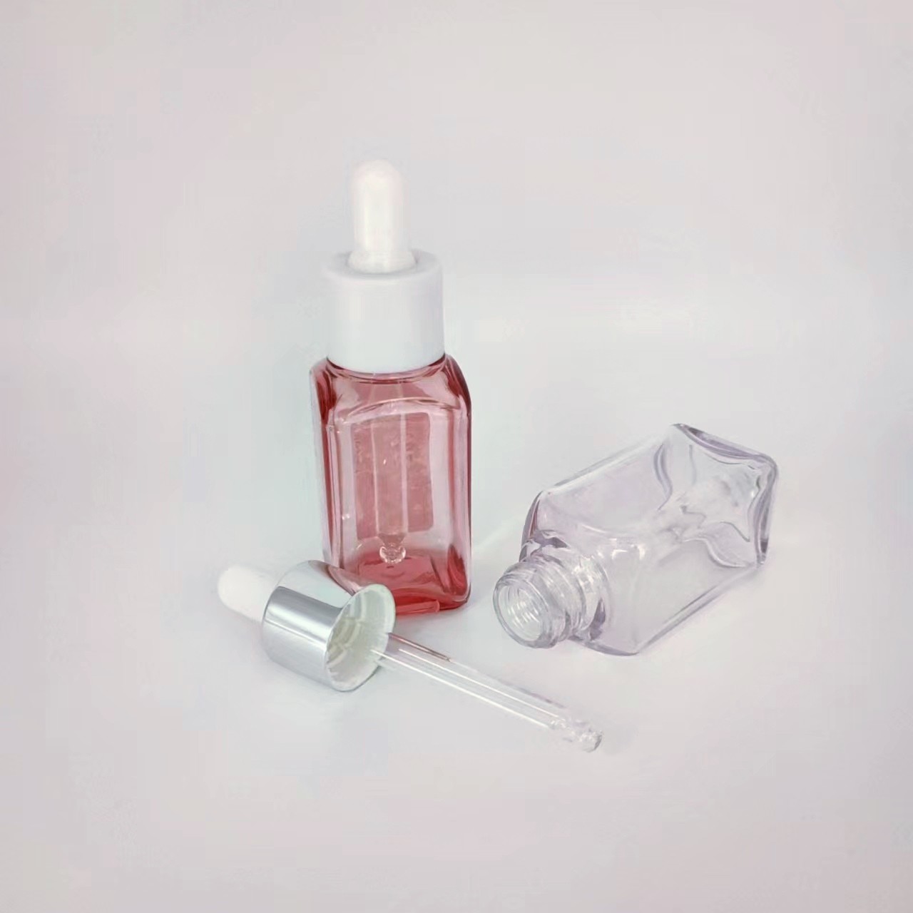 Square PETG 40ml essential oil dropper bottle - 图片 3