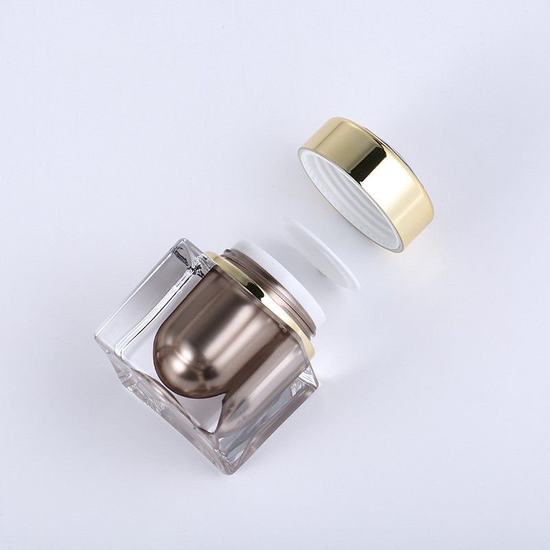 Acrylic Luxury Cream Jar with Screw Cap-description 