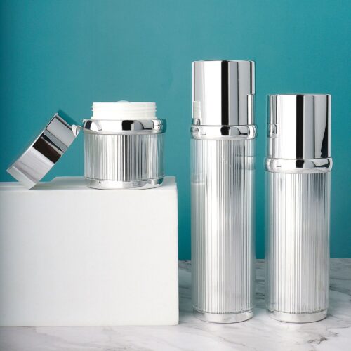 Stripe Luxury Acrylic Jar and Airless bottle