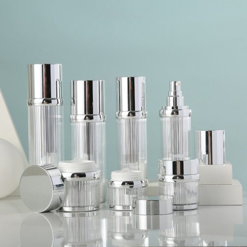 Stripe Luxury Acrylic Jar and Airless bottle
