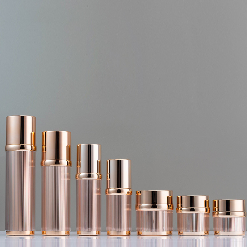 Stripe Luxury Acrylic Jar and Airless bottle-description 