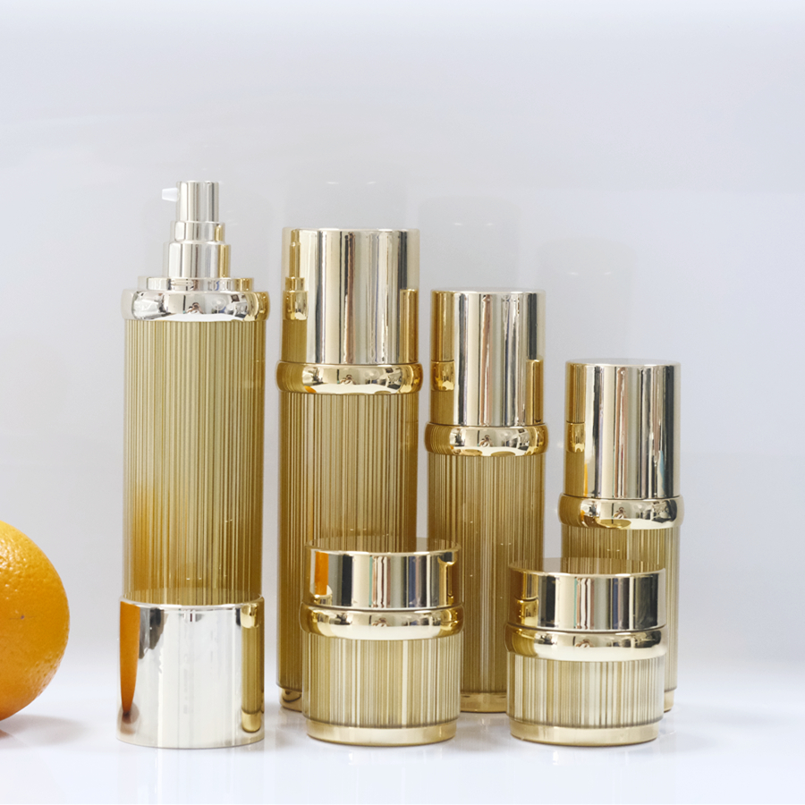 Stripe Luxury Acrylic Jar and Airless bottle-description 